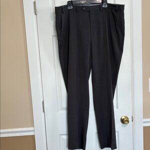 Chaps Men's Dark Gray Dress Pants 42x32